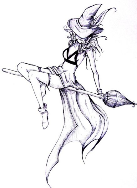 Ведьмочка карандашом