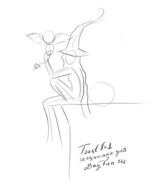 Поэтапное рисование ведьмы