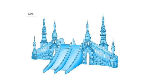 Рисование дворец снежной королевы