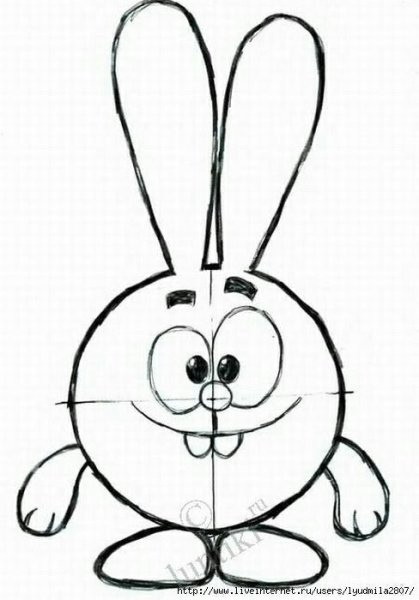 Крош карандашом