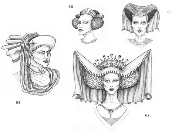 Прически готического стиля средневековья