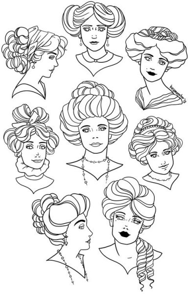 Прическа в стиле Помпадур женская