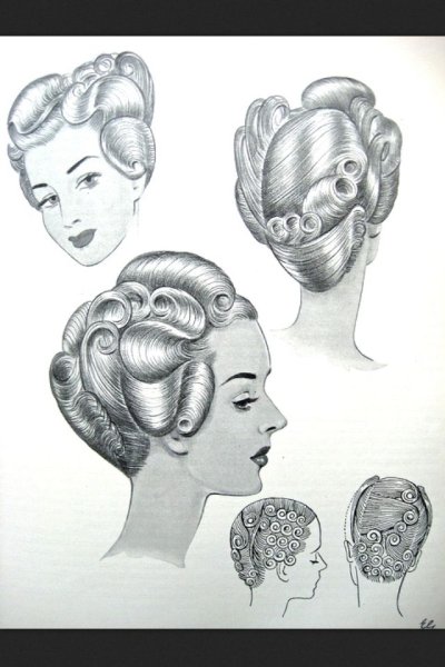 Рококо (первая половина XVIII В.) прически