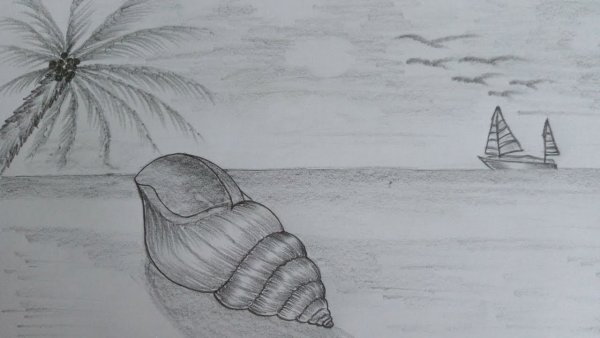 Море рисунок