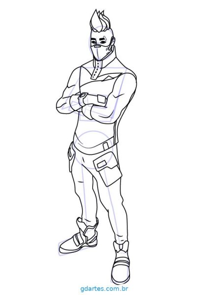 Персонажи из ФОРТНАЙТА раскраска