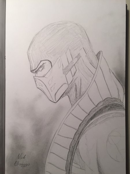 Мортал комбат рисунки карандашом