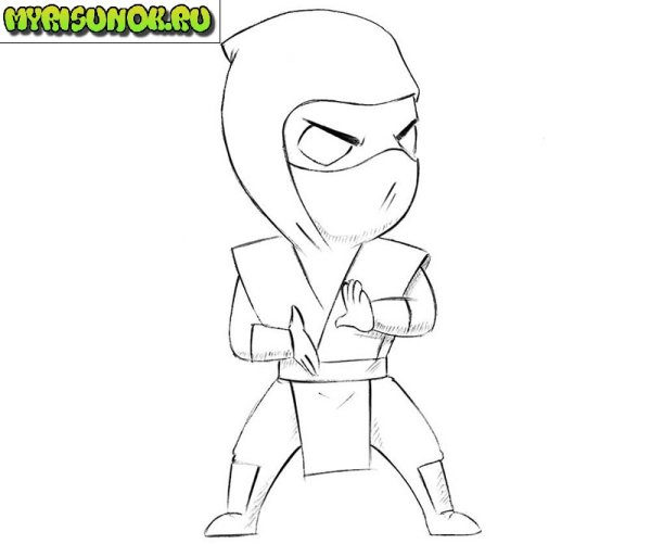 Мортал комбат нарисовать легко