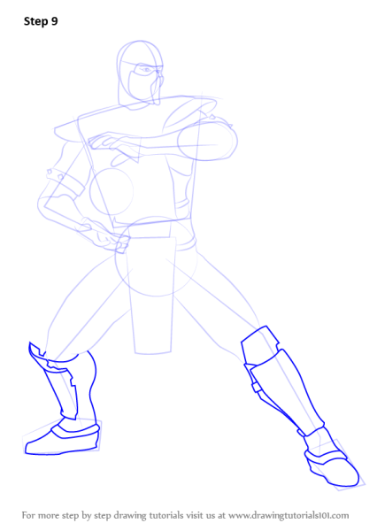 Нарисовать саб Зиро поэтапно