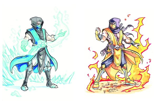 Рисунки мортал комбат саб Зиро