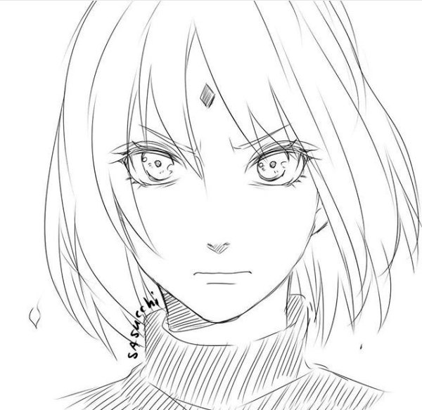 Сакура Харуно скетч