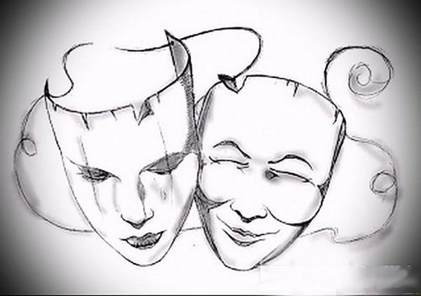 Эскиз театральной маски