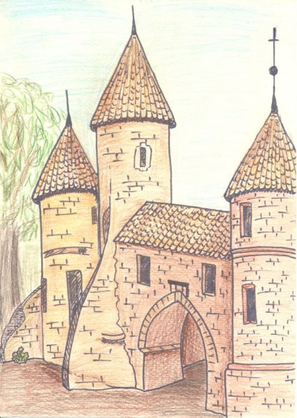 Замок для рисования 6 класс