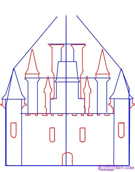 Замок из простого карандаша