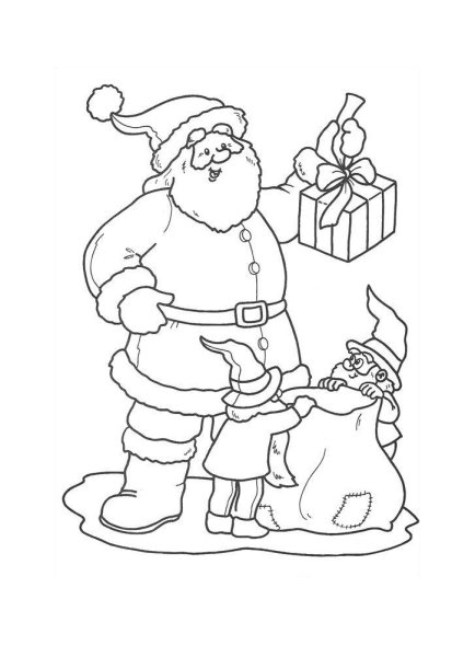 Рисунок новогоднего гнома