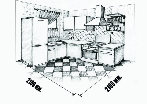 Кухня рисунок