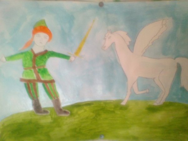 Урал батыр рисунок легкий