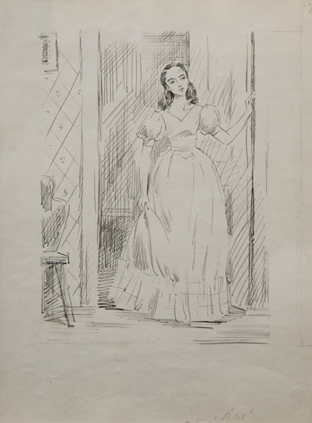 Поэтапное рисование русского костюма