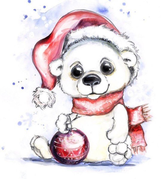 Новогодние картинки для срисовки