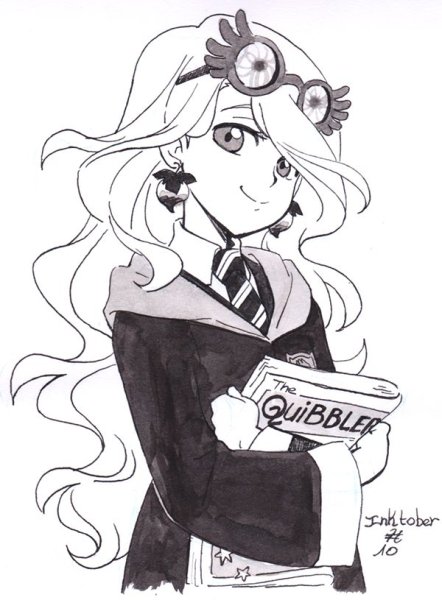 Рисунки Гарри Поттер Полумна в полный рост