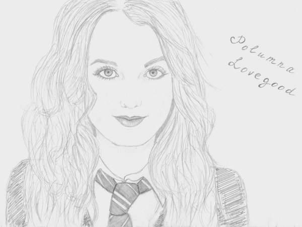 Полумна Лавгуд в очках арт