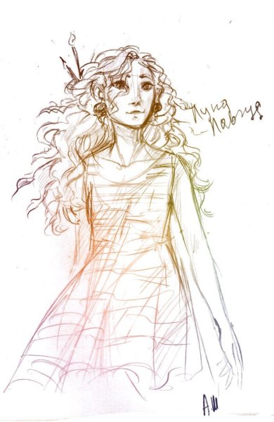 Полумна Лавгуд раскраска