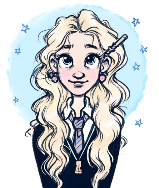 Полумна Лавгуд раскраска