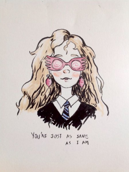 Полумна Лавгуд скетч