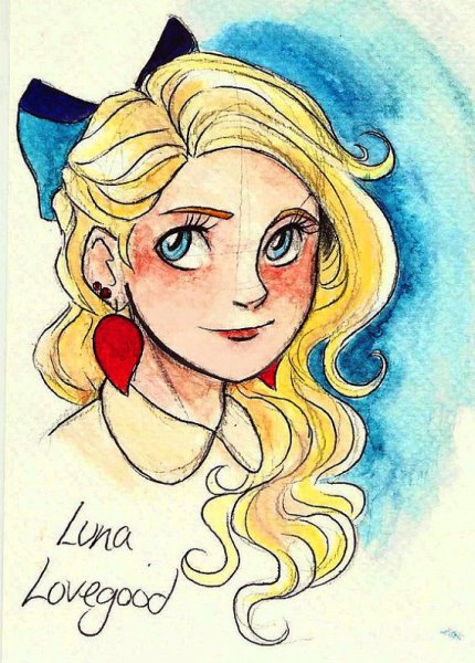 Полумна Лавгуд рисунок