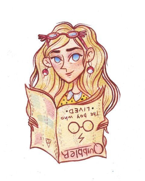 Раскраски Гарри Поттер Полумна Лавгуд