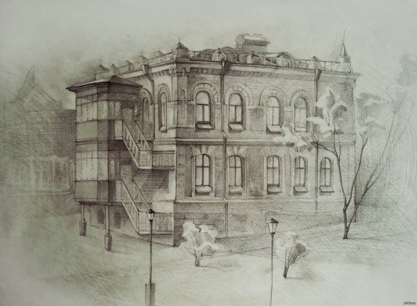 Пленэрные зарисовки архитектуры Царицыно