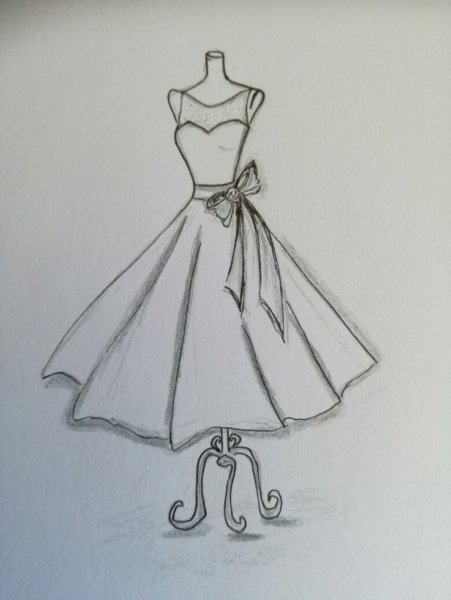 Эскизы платьев