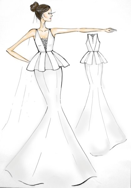 Раскраски красивые платья