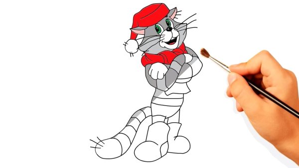 Рисование кота Матроскина