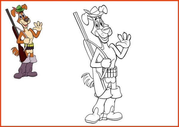 Раскраска "в Простоквашино"