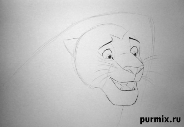 Король Лев Симба для срисовки