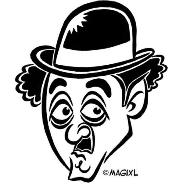 Чарли Чаплин рисунок