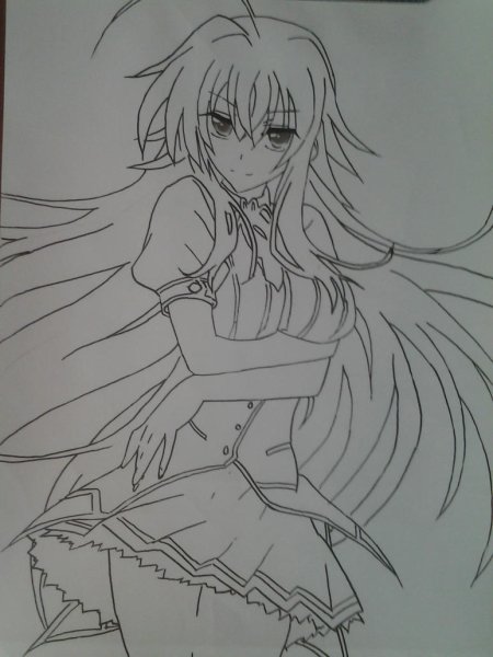 Риас Гремори для срисовки