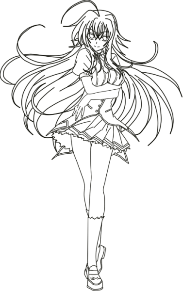 Раскраска аниме DXD