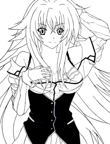 Риас Гремори и Акено Химэдзима арт