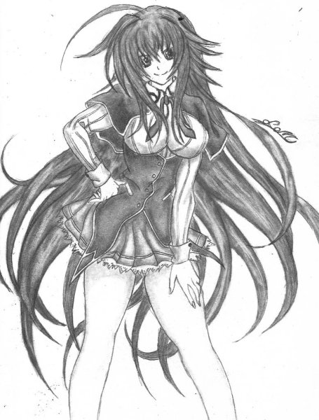 Раскраска аниме DXD