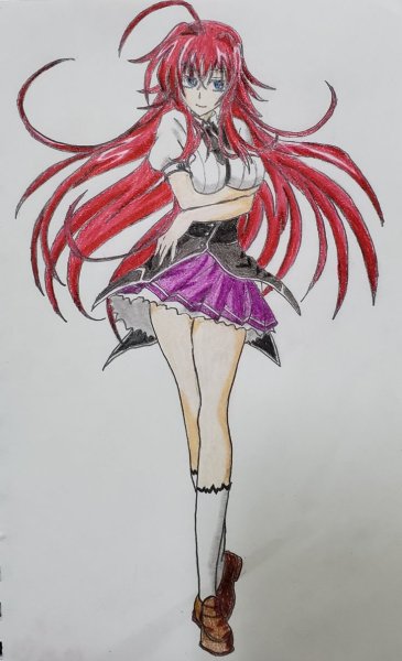 Демоны старшей школы карандашом