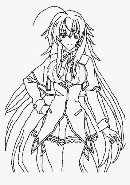 Риас Гремори арт карандашом