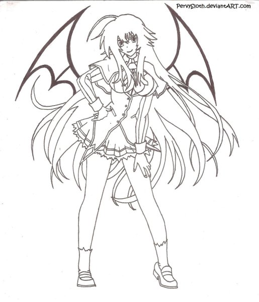 Риас Гремори рисунок карандашом