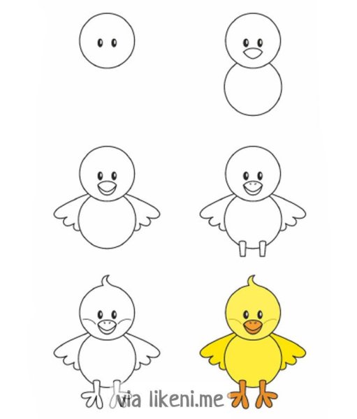 Схемы рисования для малышей