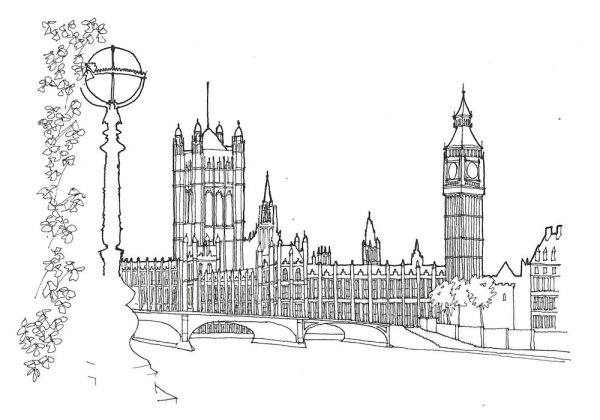 Достопримечательности Лондона для срисовки