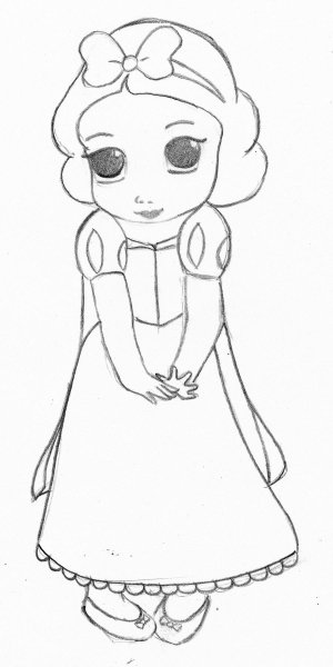 Принцессы для срисовки легкие