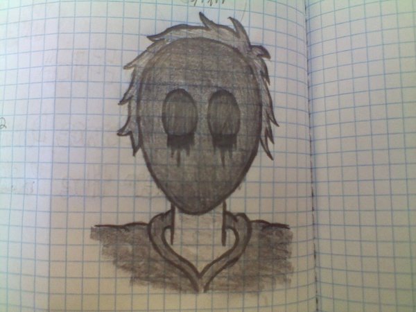 Раскраска крипипаста безглазый Джек