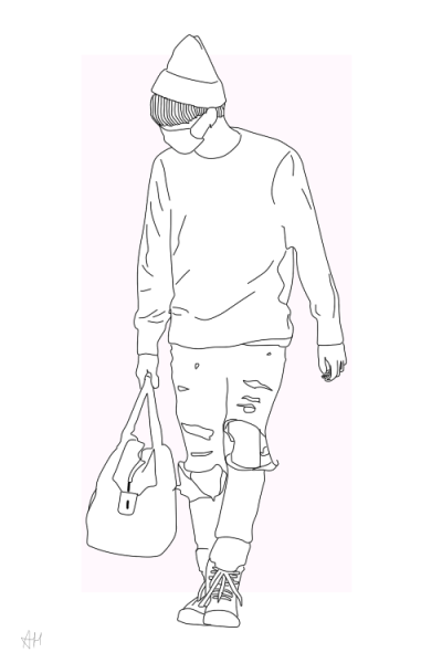 Нарисовать Юнги в полный рост