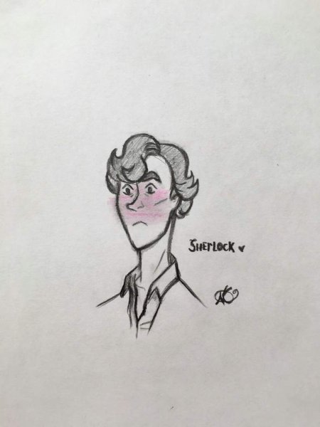 Шерлок Холмс рисовка