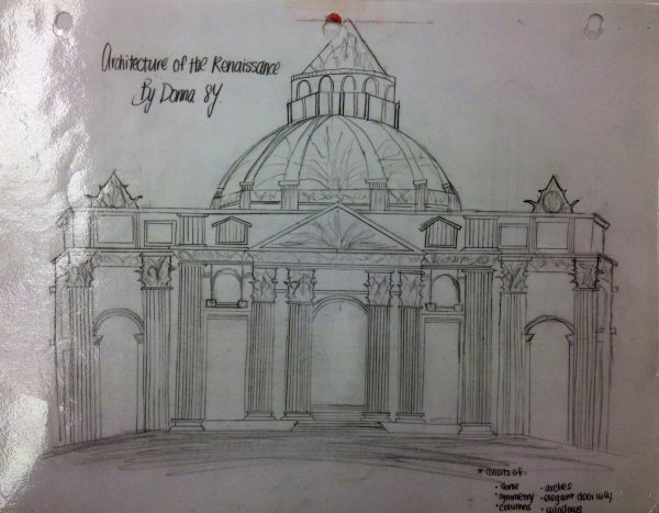 Здания эпохи Возрождения рисунки